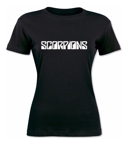 Remera Mujer Scorpions Rock 100% Algodon Peinado Vinilo