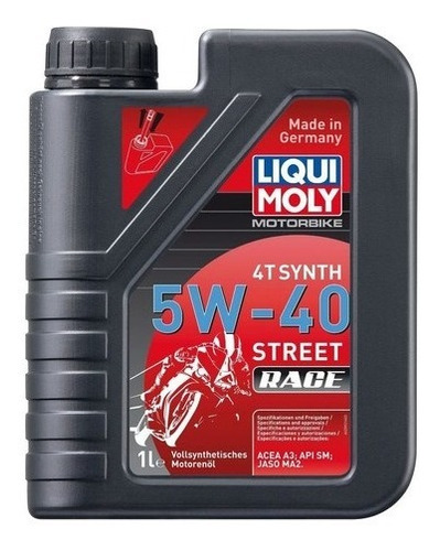 Aceite De Moto 5w40 Liqui Moly 4t Synth Street Race Floresta