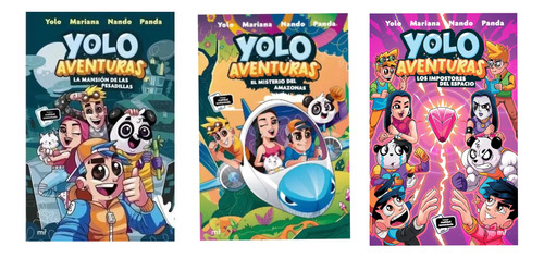 Set 3 Libros Yolo Aventuras 1 - 2 -3 - Mansión Misterio Impo