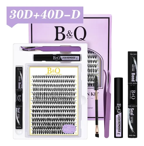 Kit Cílios Postiços B&amp;qaugen 30d+40d Fácil Aplicação Alta Fixação Efeito Natural Leves Não Incomoda Ideal para Iniciantes Resultado Profissional Custo Benefício D 1.6 Cm 0.07 Mm — R$ 59,85 em Mercado Livre, 60% OFF