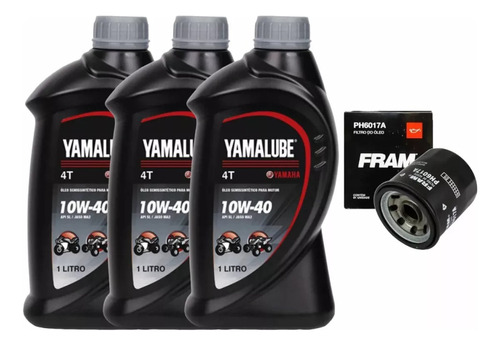 Kit Troca Oleo E Filtro Kawasaki Versys 300-x Yamalube 10w40