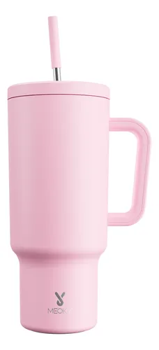 Meoky Vaso Térmico Acero Inoxidable Con Paja Calor/frí 40oz