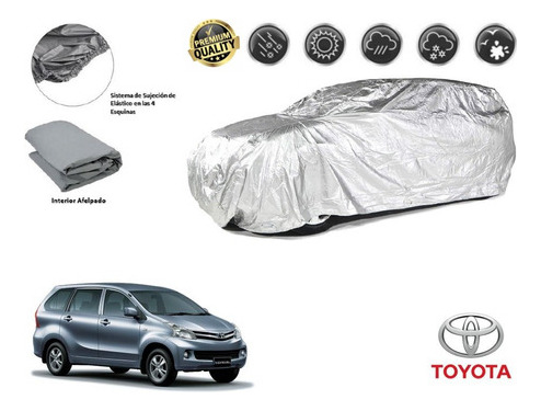 Forro Cubreauto Afelpada Premium Toyota Avanza 1.5 2012-2015