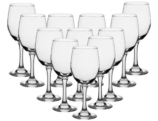 12 Copas De Vino Tinto De Cristal - Sorprende Con Estilo