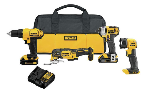 Kit Combinado De Herramientas Eléctricas Dewalt De 20 V Como