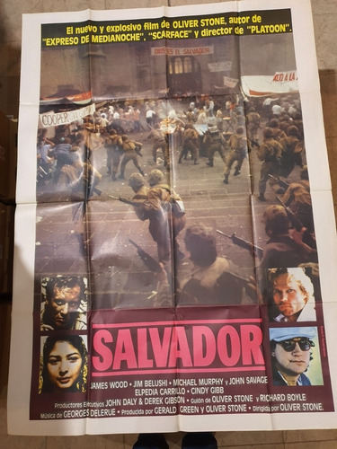 Afiche Cine Doble- Salvador' Oliver Stone- D 820