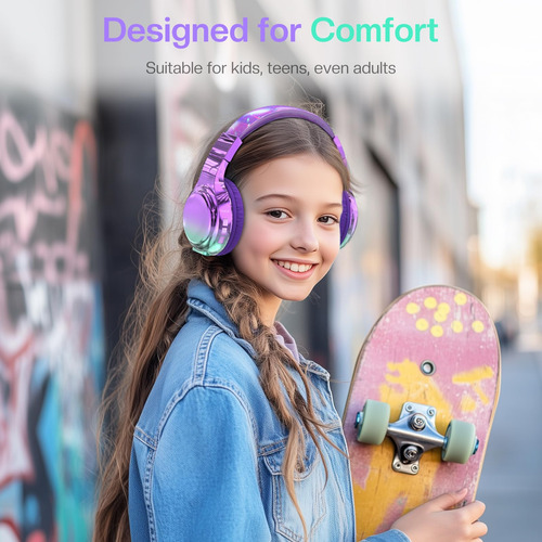 Auriculares Bluetooth Para Niños, Inalámbricos Con Micrófono
