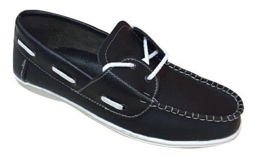 Mocasin Cuero Zapatos Hombre Con Cordon Livianos 