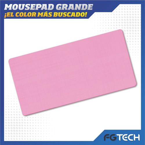Mouse Pad Gamer 70x30 Antideslizante Bordes Cosidos Lavable