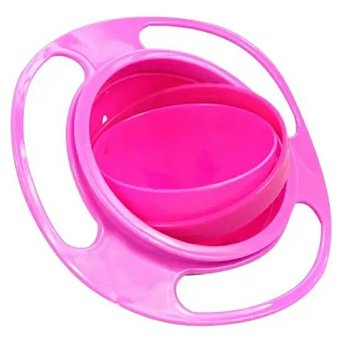 Plato Antiderrame Rosado Para Bebe