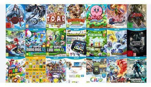 Juegos De Wii U En Sd De 64gb Y Liberación Incluída La Mejor