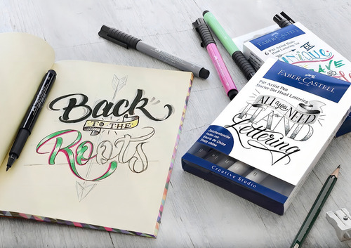 Marcador Pitt Artist Pen Faber Castell Lettering Inicio X9
