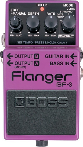Imagen 4 de 8 de Pedal De Efecto Para Guitarra Boss Bf-3 Flanger