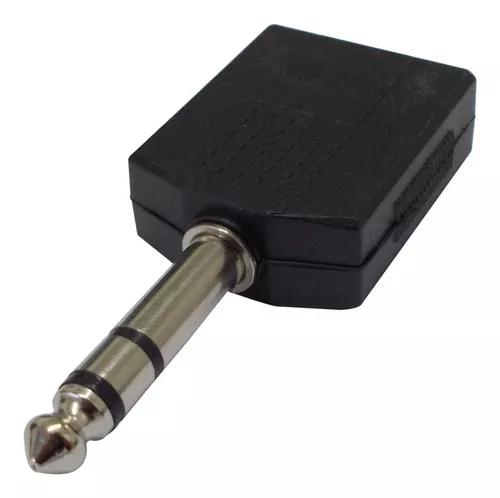 ADAPTADOR 2 HEMBRA 6.3 A PLUG 3.5 STEREO