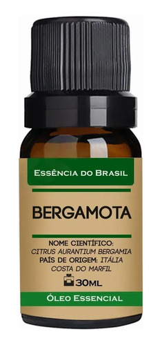 Óleo Essencial Bergamota (itália) 30ml - Puro E Natural