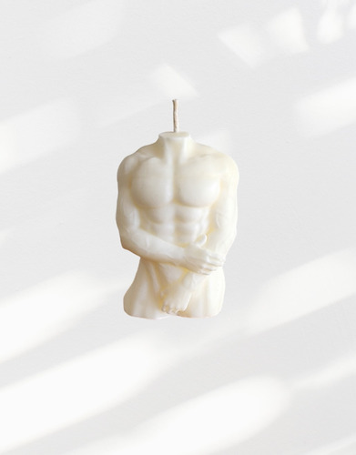 Vela Torso Masculino Apolo Living Hogar Decoración