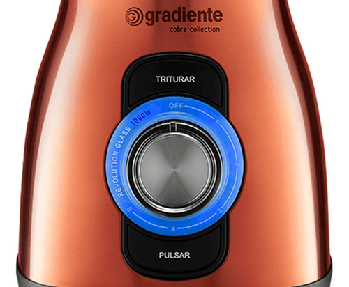 Liquidificador Copo Vidro Cobre 1,5l 1000w Gradiente