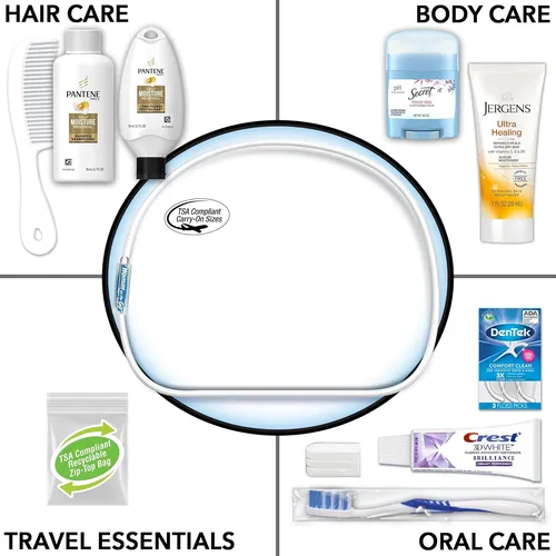 Kit Deluxe De 10 Piezas Pantene - Esenciales De Viaje Tsa