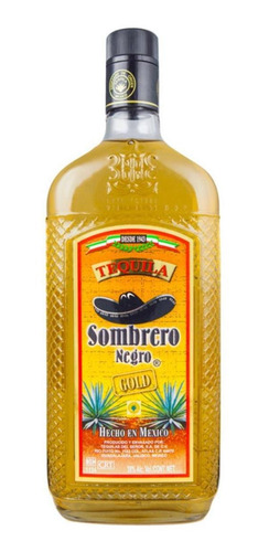 Tequila Sombrero Negro Gold Oro 700 Ml Importado Mexico