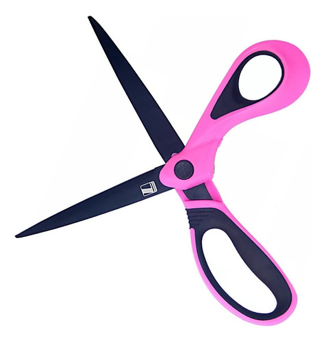 Tesoura Rosa Titânio Soft 8 Lanmax - Não Perde O Corte