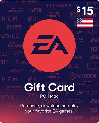 Ea Play Gift Card Juegos Dlc Nfs Fifa [ Codigo Digital ] $15
