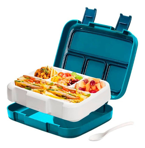 Porta Comida Fiambrera Lonchera Almuerzo Bento Box Estilo