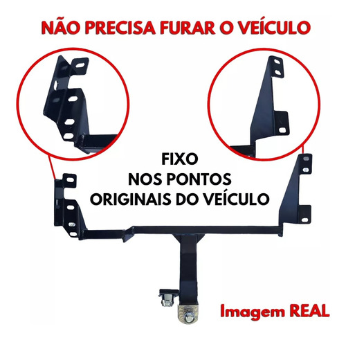 Engate Reforçado P/ 700kg Vw T-cross 2022 2023 2024 2025 Top