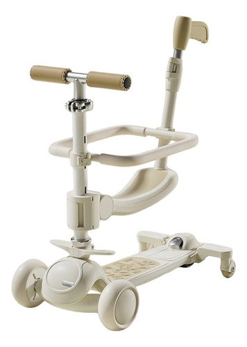Scooter Plegable 4 Ruedas Con Asiento,ruedas Led,con Musica