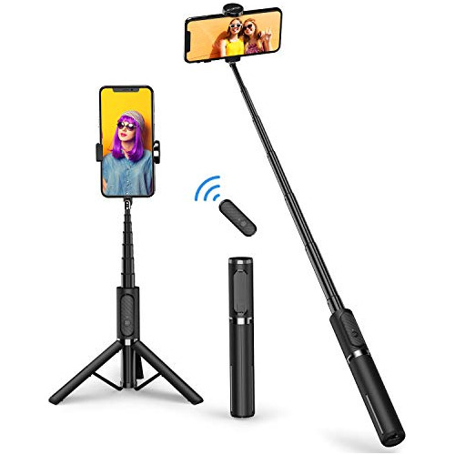 Atumtek Selfie Stick Trípode, Extensible 3 En 1 De Aluminio 