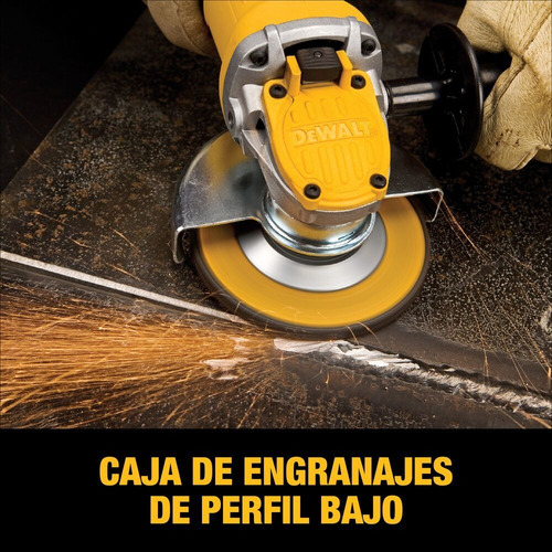 Esmeriladora Angular 220v 4 ½'' 900w Dewalt Dwe4120-b2 Color Amarillo Frecuencia 50 Hz/60 Hz