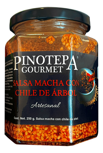 Salsa Macha Con Chile De Árbol, Pinotepa Gourmet, 250 Gramos