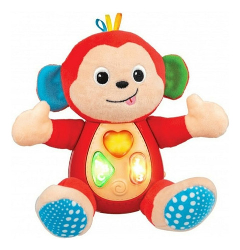 Peluche Mono Monkey Soft Canta Y Aprende Luz Sonido Winfun 