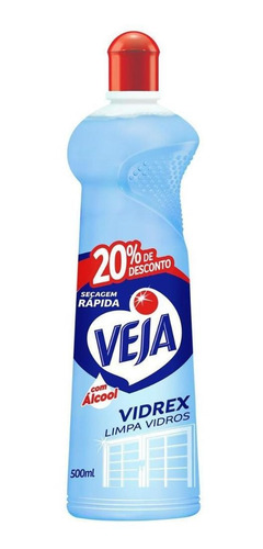 Imagem 2 de 8 de Limpa Vidro Tradicional Veja L500p400ml Com Alcool
