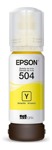 Botella Tinta Epson T504 Yellow Original