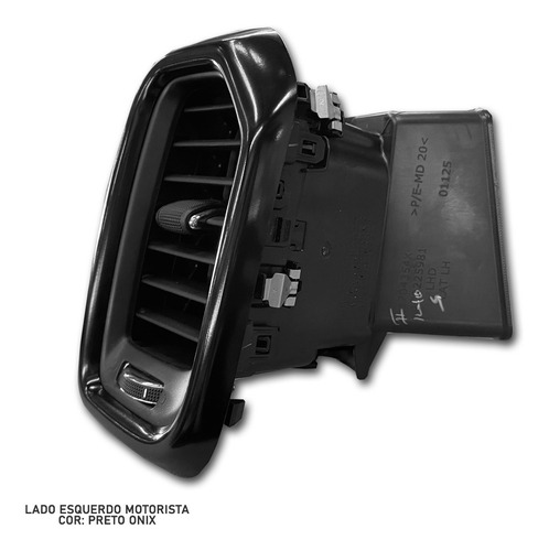 Difusor Ar Lateral Esquerdo Preto Fiat Toro Open Edition 19'