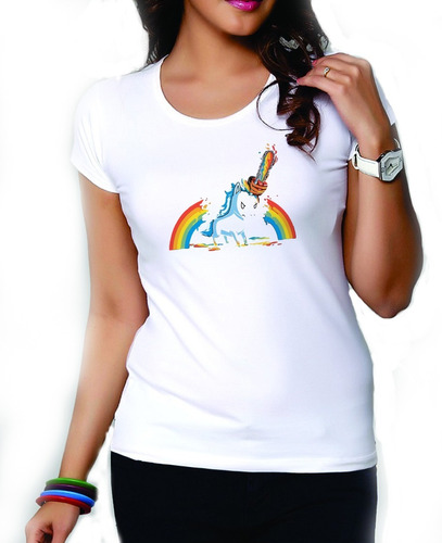 Linda Camiseta Nuevo Modelo Unicornio Moto Sierra