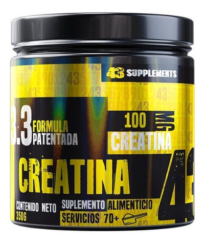 Creatina Monohidratada 43 Supplements 350g Creatina