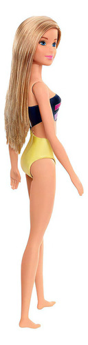 Boneca Barbie Praia Loira Maiô Biquini Mattel Ghw41