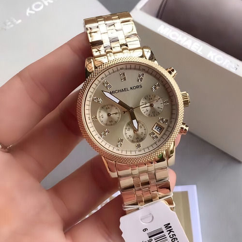 Relógio Michael Kors Mk5676 Dourado Ritz