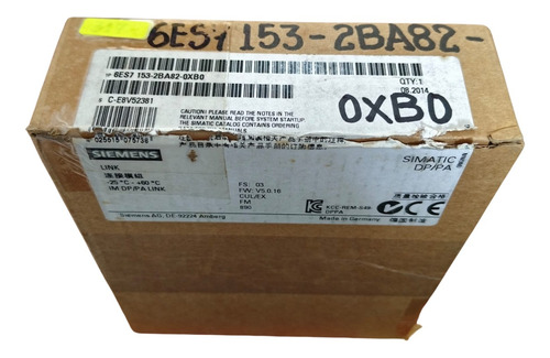 Siemens 6es7 153-2ba82-0xb0 Simatic