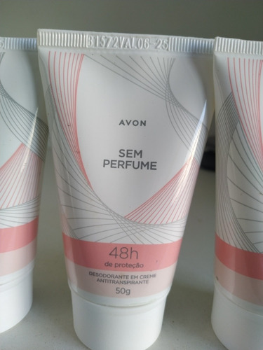 Avon Desodorante Em Creme Sem Perfume(03 Unidades)