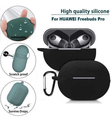 Imagen 5 de 5 de Case Estuche Funda Protector Huawei Freebuds Pro 2 - 7 En 1