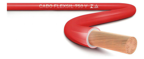 Cabo Flexivel 002.50mm 750v Vermelho 5mts Sil