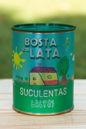 Imagem 2 de 3 de Fertilizante Orgânico Bosta Em Lata Suculentas E Cactos 400g
