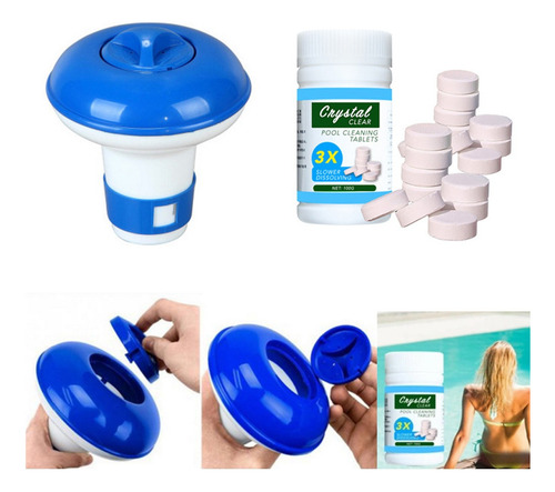 Zy Flotador De Limpieza De Piscina Con 100 Tabletas