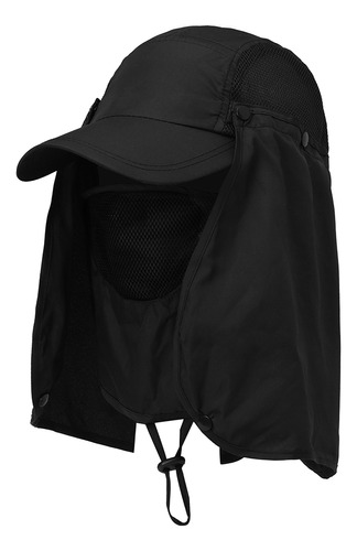 Gorra Deportiva Con Protector De Cuello/rostro+protección Uv