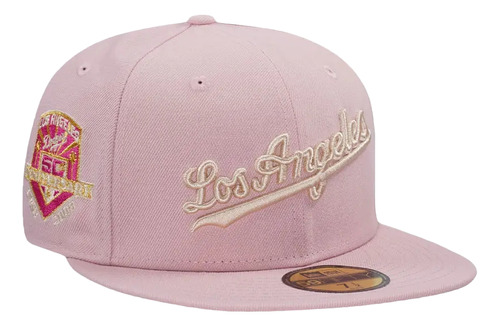 Gorra New Era Original Los Angeles Dodgers Exclusiva Rosa