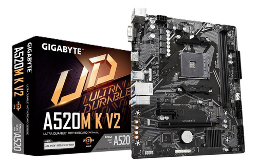 Tarjeta Madre Gigabyte A520m K V2 S-am4 2xddr4 Hdmi Pcie 3.0