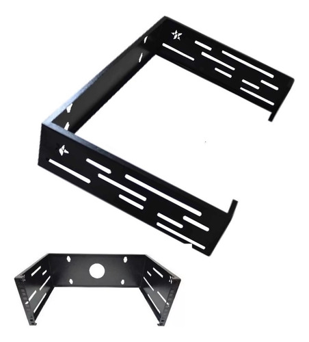 Rack Abierto 4u Pared Negro Metalnet