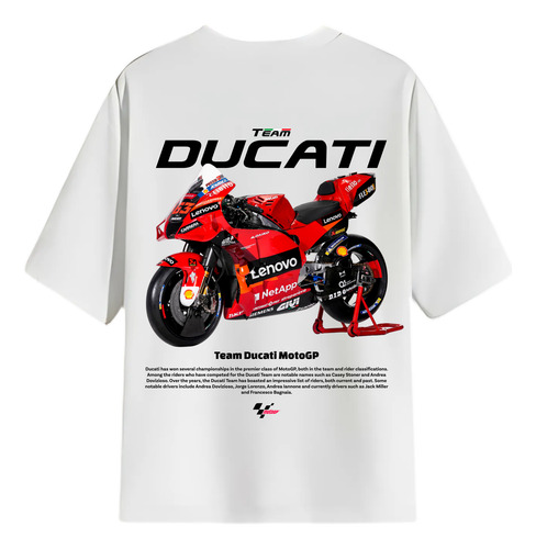 Remera Oversize Estilo Motero Diseño Racing Urbano Unisex V1